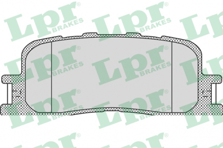 Тормозные колодки дисковые LPR 05P1115