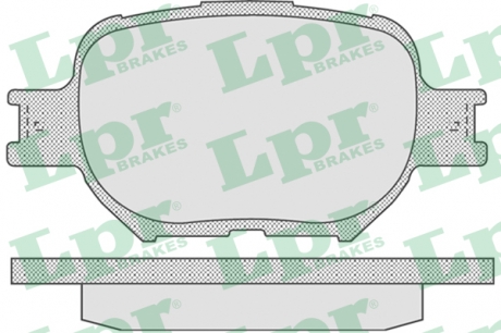 Тормозные колодки дисковые LPR 05P837