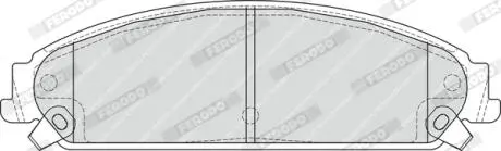 Тормозные колодки дисковые FERODO FDB4078 (фото 1)