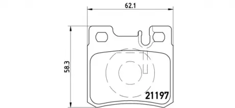 Тормозные колодки дисковые BREMBO P50009