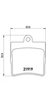 Тормозные колодки дисковые BREMBO P50025