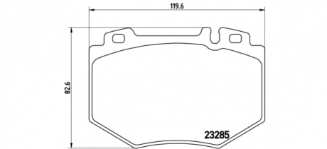 Гальмівні колодки дискові BREMBO P50048