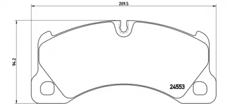 Тормозные колодки дисковые BREMBO P65017