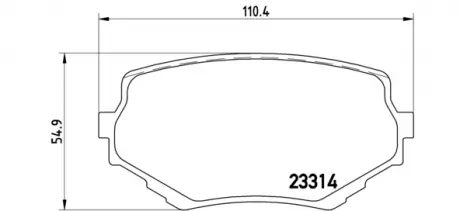 Тормозные колодки дисковые BREMBO P79009