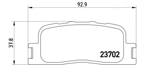 Тормозные колодки дисковые BREMBO P83088