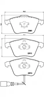 Тормозные колодки дисковые BREMBO P85079
