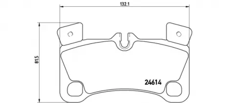 Тормозные колодки дисковые BREMBO P85103 (фото 1)