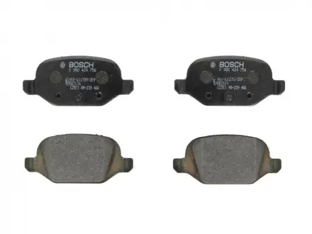 Тормозные колодки дисковые BOSCH 0986424756
