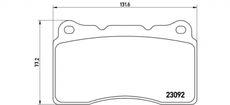 Тормозные колодки дисковые BREMBO P54040