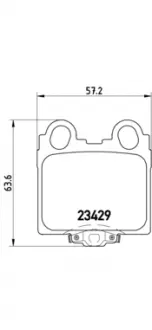 Тормозные колодки дисковые BREMBO P83045
