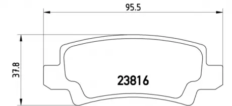 Тормозные колодки дисковые BREMBO P83065 (фото 1)