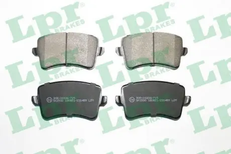 Гальмівні колодки дискові LPR 05P1489