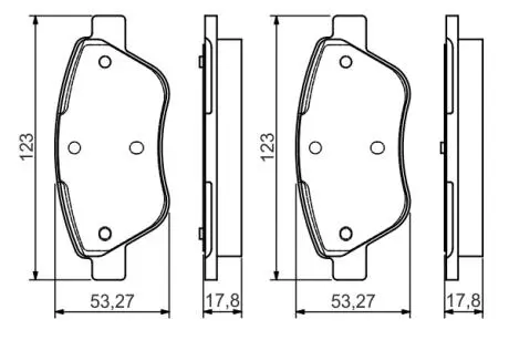 Тормозные колодки дисковые BOSCH 0986495102 (фото 1)