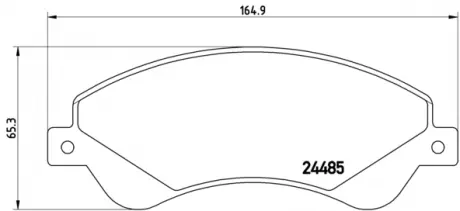 Тормозные колодки дисковые BREMBO P24065