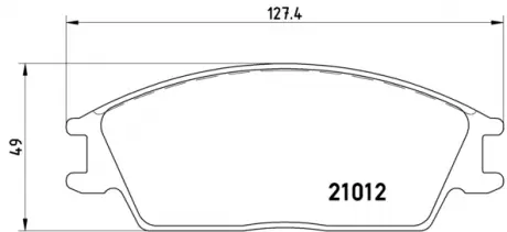 Тормозные колодки дисковые BREMBO P30001