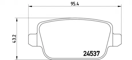 Тормозные колодки дисковые BREMBO P44017