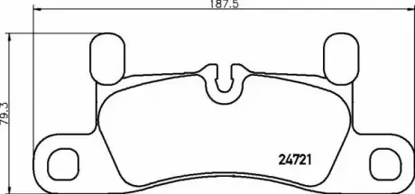 Тормозные колодки дисковые BREMBO P65030