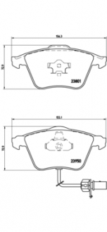 Тормозные колодки дисковые BREMBO P85097 (фото 1)