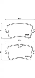 Гальмівні колодки дискові BREMBO P85120