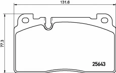 Тормозные колодки дисковые BREMBO P85133