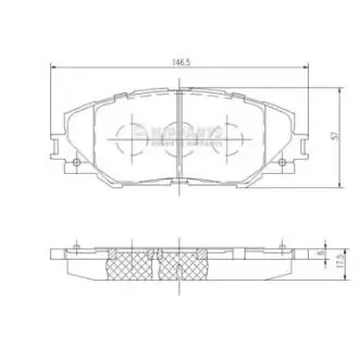 Гальмівні колодки дискові NIPPARTS N3602138