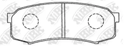 Тормозные колодки дисковые NiBK PN1243