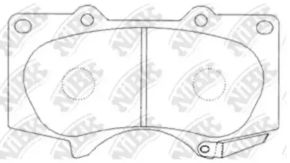 Тормозные колодки дисковые NiBK PN1482