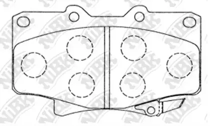 Гальмівні колодки дискові NiBK PN1242