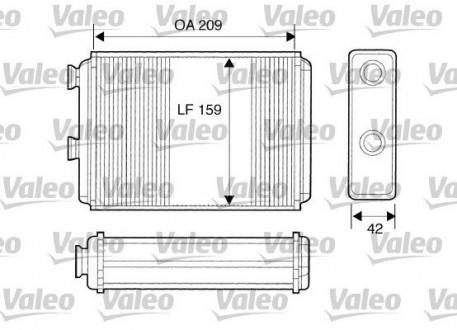 Радиатор отопителя салона Valeo 812280