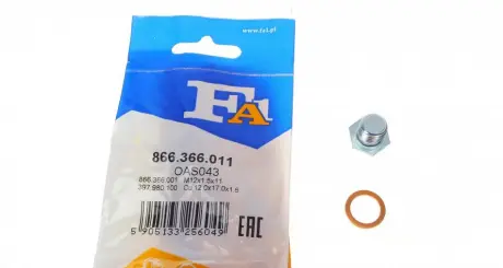 Болт піддону з шестигранною головкою Fischer Automotive One (FA1) 866.366.011