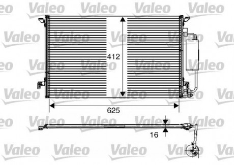 Конденсатор, кондиционер Valeo 817711