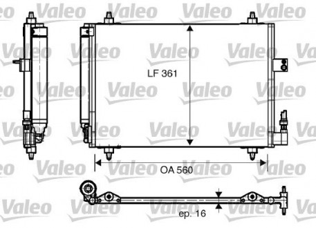 Конденсатор, кондиционер Valeo 817824