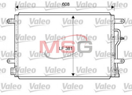 Радіатор кондиціонера Valeo 818190 (фото 1)