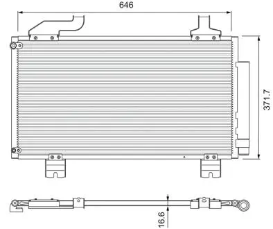 Радіатор кондиціонера Valeo 814417