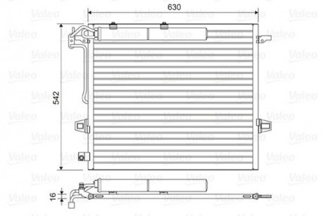 Радиатор кондиционера Valeo 814025