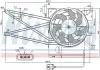 Вентилятор радіатора OPEL VECTRA B (95) 1.6-2.0 NISSENS 85017 (фото 1)