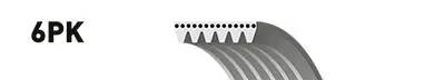 Ремень поликлиновый Gates 6PK1503