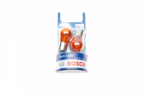 Автолампа Pure Light PY21W BAU15s 21 W оранжевая BOSCH 1987301018