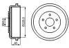 Тормозной барабан FORD Escort / Taunus / Turneo / Transit \ &#039;\&#039; 1,3-2,3 \ &#039;\&#039; 74-13 BOSCH 0986477129 (фото 1)