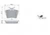 Комплект тормозных колодок, дисковый тормоз BOSCH 0986494095 (фото 5)