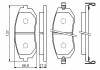 Гальмівні колодки SUBARU Forester / Impreza / Legacy "F" 09 >> BOSCH 0986494558 (фото 5)