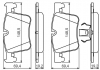 Колодки тормозные дисковые BOSCH 0986494487 (фото 8)