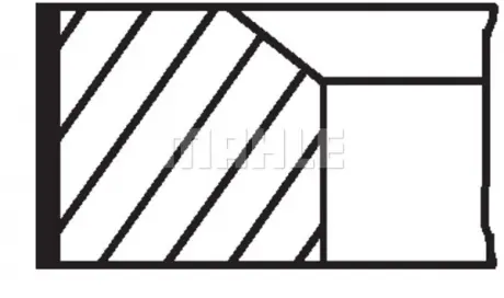 Комплект колец на поршень MAHLE KNECHT 448 81 N0