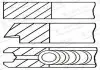 Кільця поршневі FORD 86.5 (2/2/3) 2.0TDCI ABFA / D3FA / D5BA / D6BA / F3FA / FIFA / FMBA / HJBA GOETZE 08-140707-00 (фото 1)