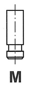 Клапан выпускной NISSAN DATSUN 4485 / SNT EX FRECCIA R4485/SNT (фото 1)