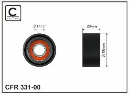 Ролик натяжителя CAFFARO 331-00