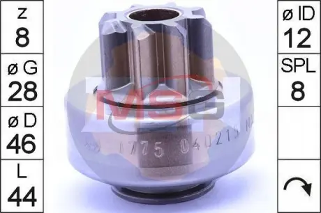 Бендикс стартера OE Hyundai / Kia 36145-23171 ZEN ZN1775