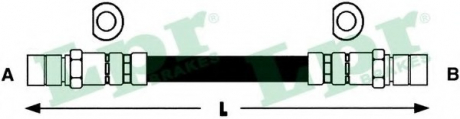 Шланг тормозной LPR 6T47453 (фото 1)