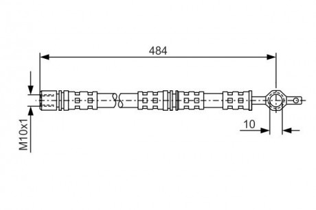 Шланг тормозной BOSCH 1987476551
