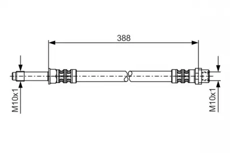 Тормозной шланг Mercedes Sprinter 906 / VW Crafter BOSCH 1987476300